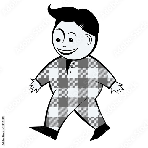 mann cartoon figur comic retro