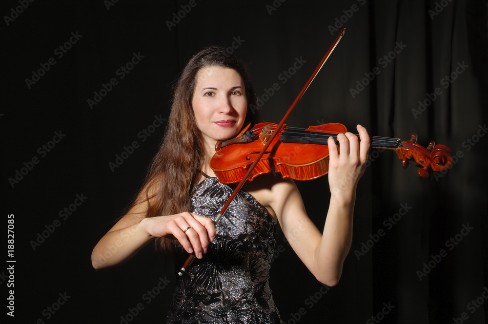 Beautiful violinist