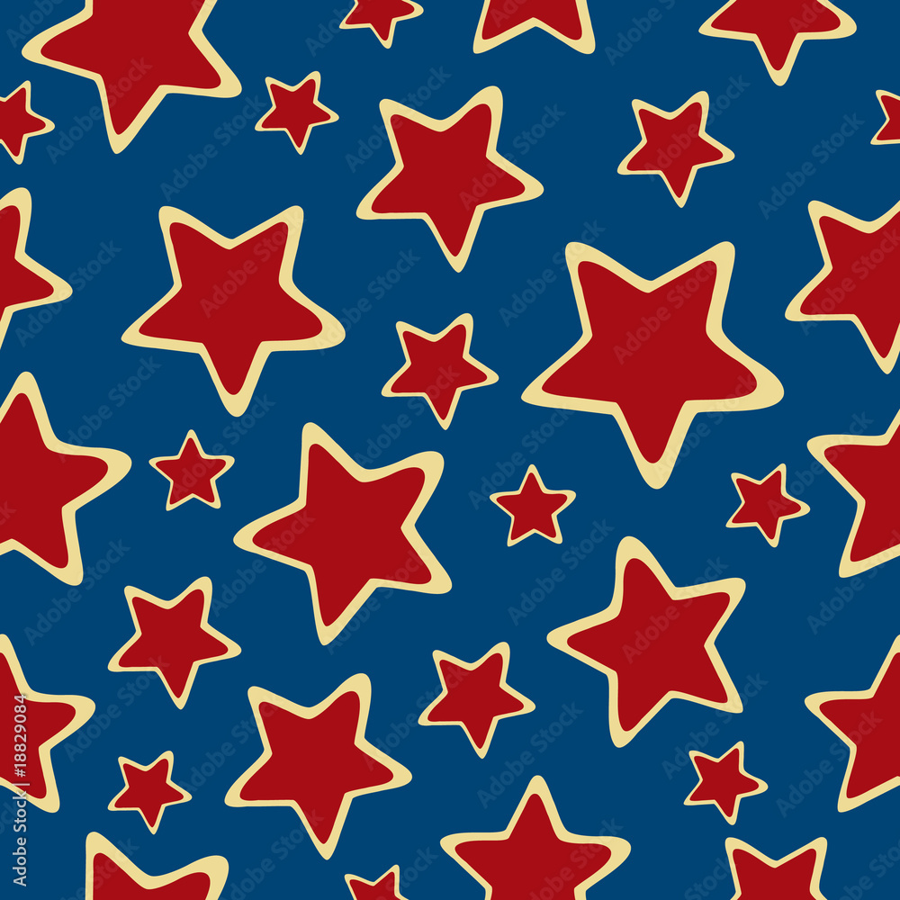 Obraz premium Abstract seamless stars background.