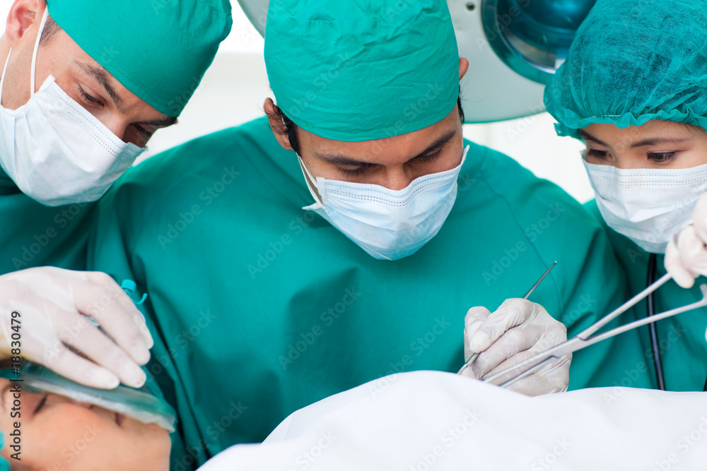 Portrait of surgeons in operative room Portrait of surgeons in operative room