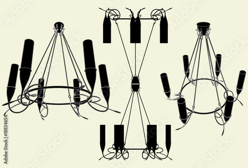 Luster Chandelier Vector 13