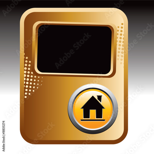 home icon bronze halftone template