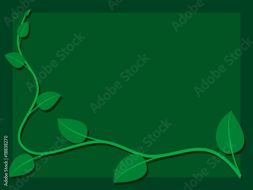 Obraz na plátně floral card with place for text - vector