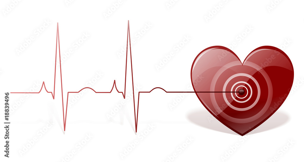 Heartbeat - cardiograph Heartbeat - cardiograph