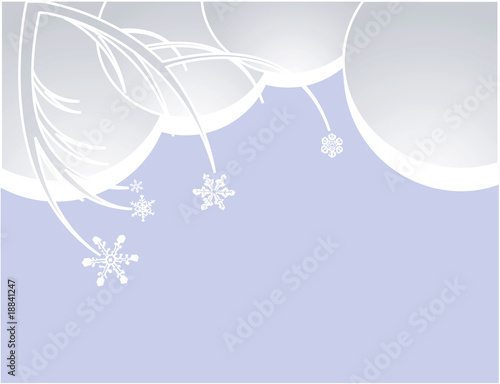 Abstract Snowstorm