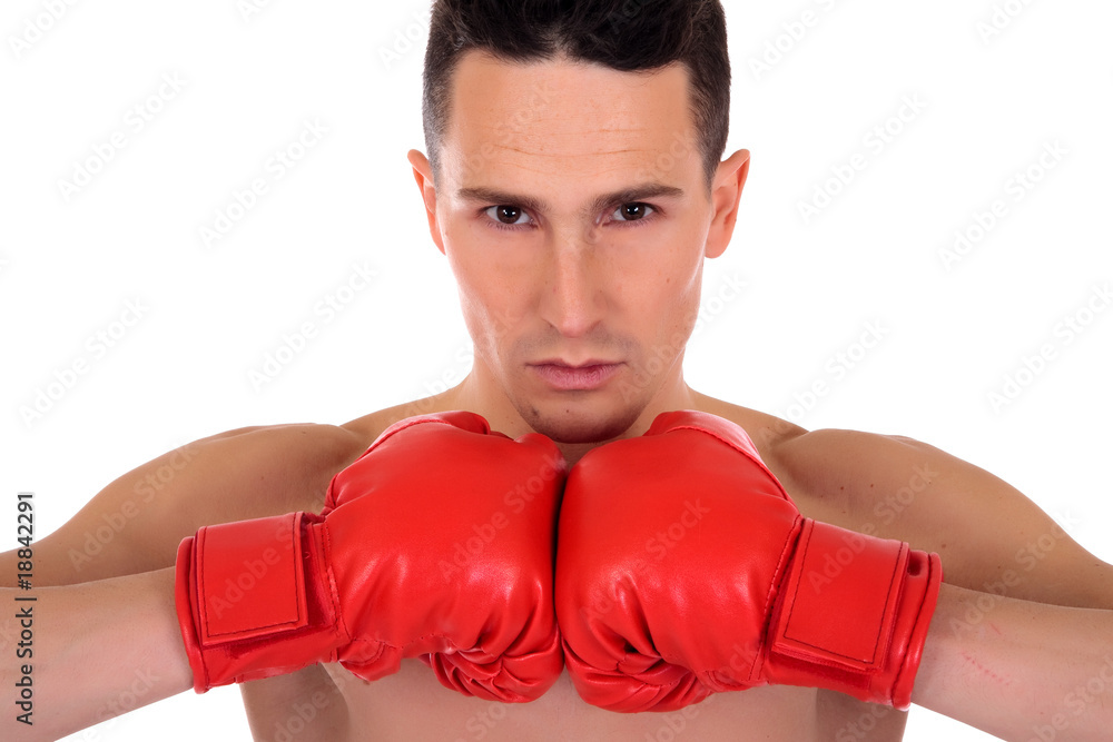Male athlete boxer