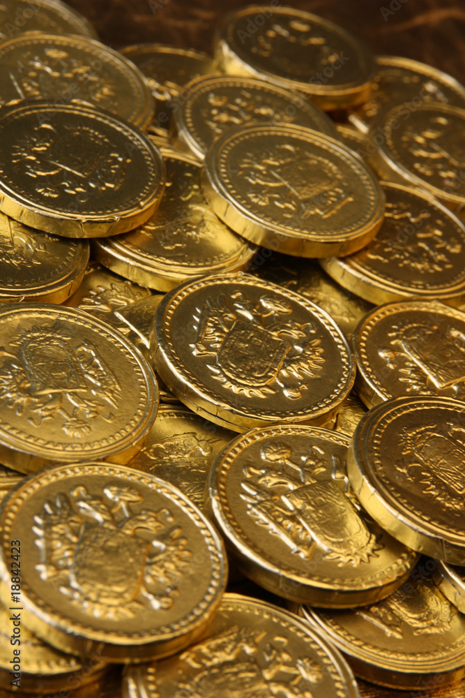 Naklejka premium Gold Coins / Treasure