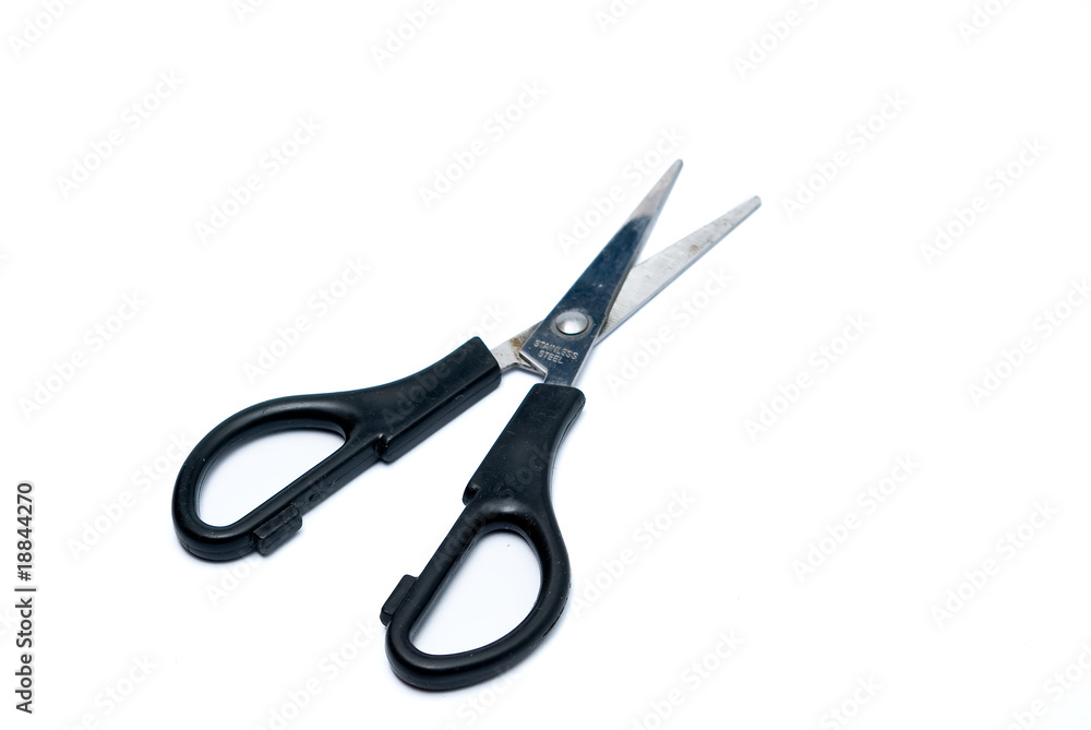 black scissors isolated on white black scissors isolated on white