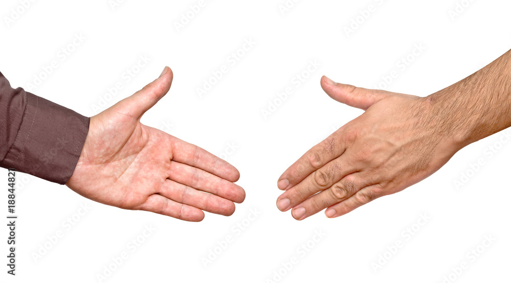 Hands ready for handshake