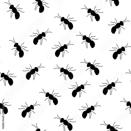 Seamless ant pattern