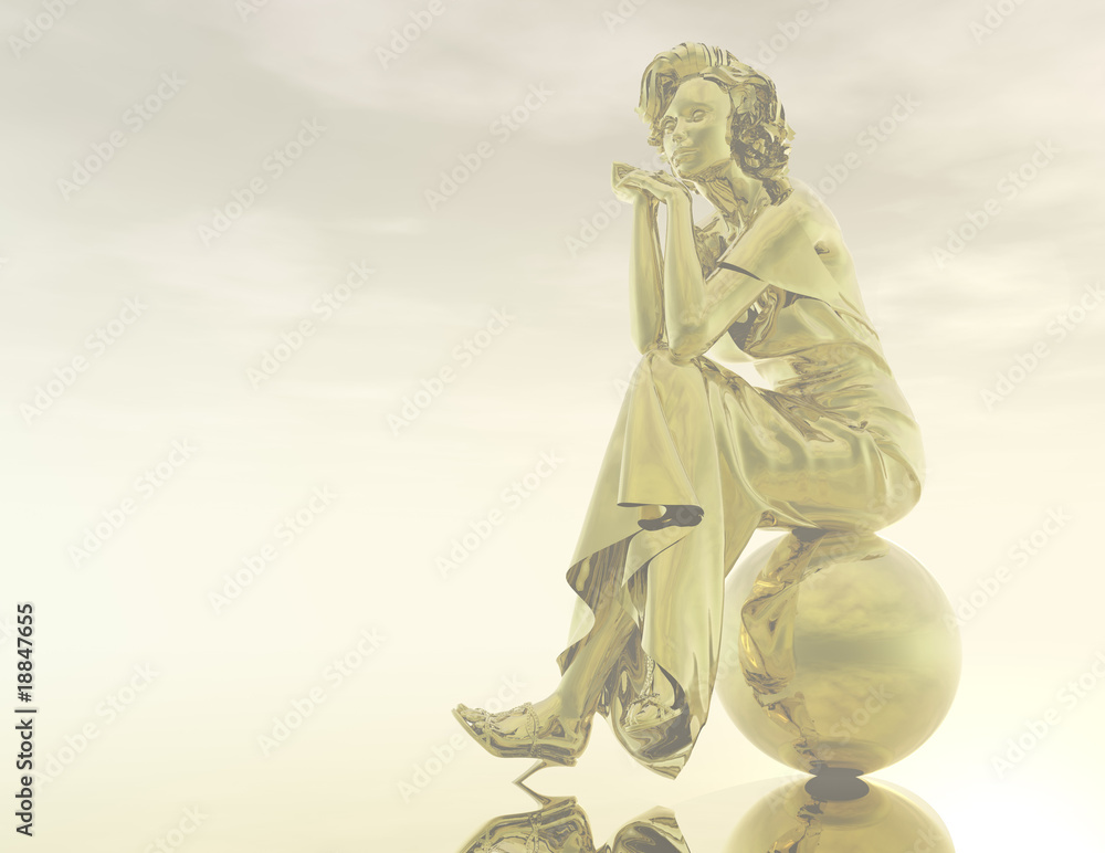 Naklejka premium girl