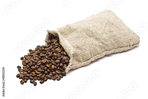 Sack with coffee bean