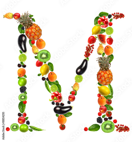 Fruit and vegetables lettre...