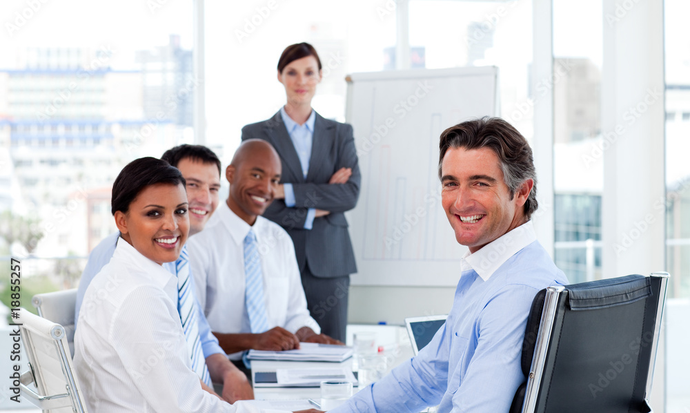 Business group showing ethnic diversity Business group showing ethnic diversity