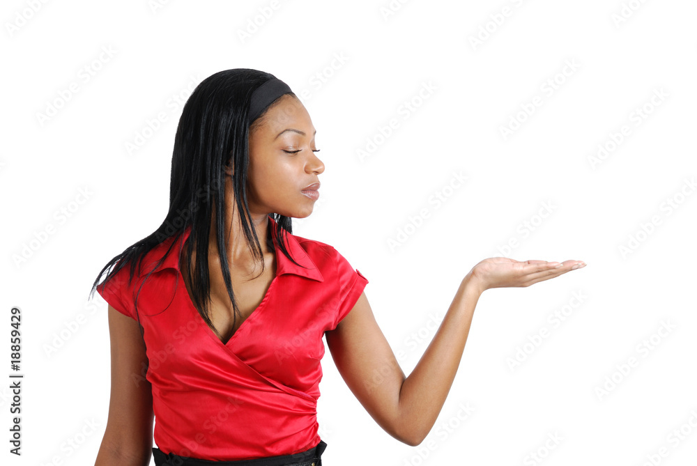 African american business woman doing presentation African american business woman doing presentation