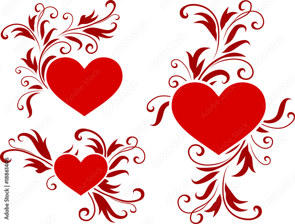 romantic hearts Valentine's Day design background romantic hearts Valentine's Day design background