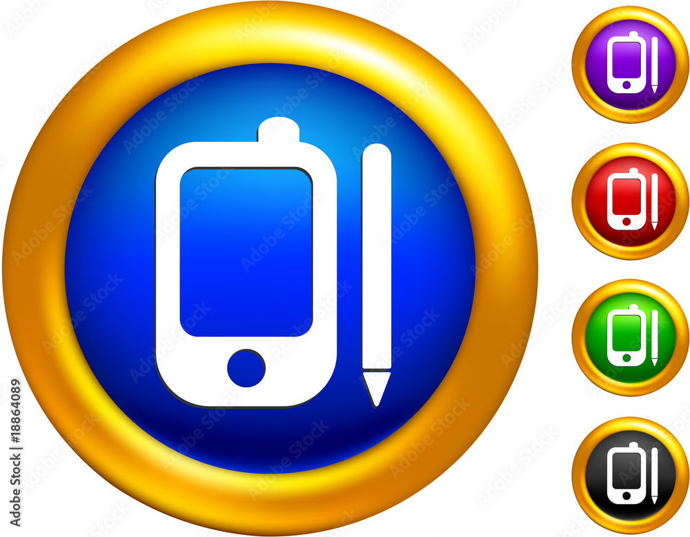 Phone icon on buttons with golden borders Phone icon on buttons with golden borders