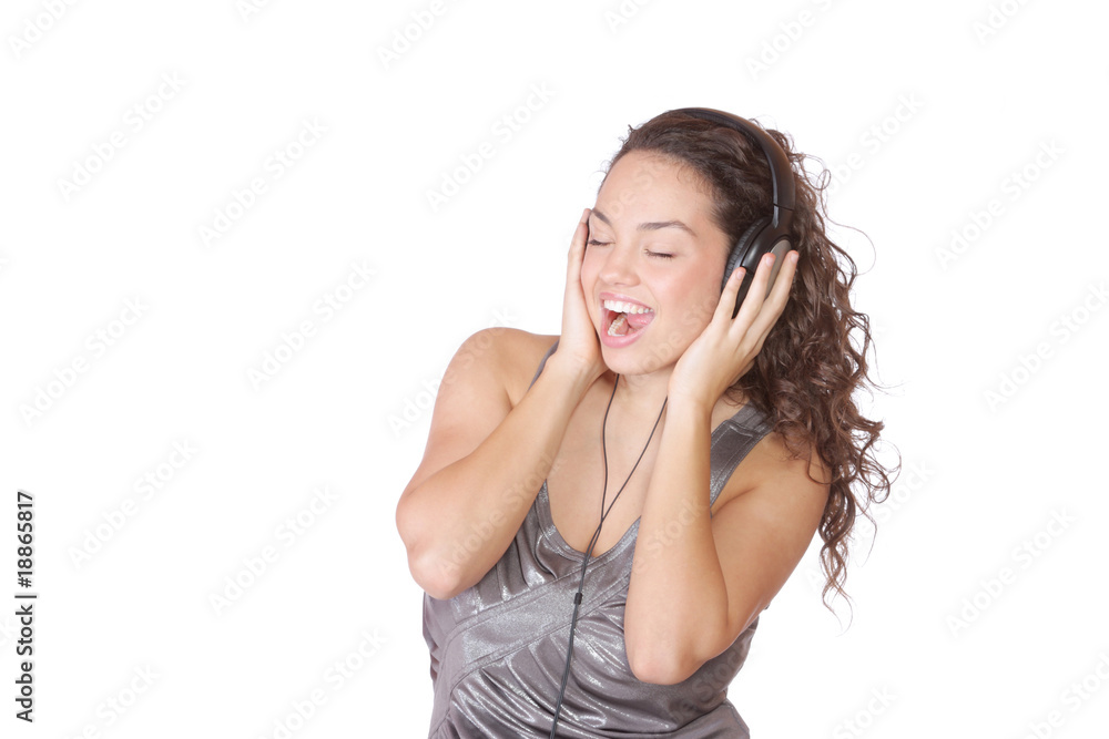 Fototapeta premium Listening to Music