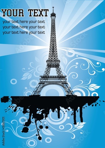 eiffel paris vector