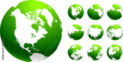 Green Globe Environmental Conservation Background