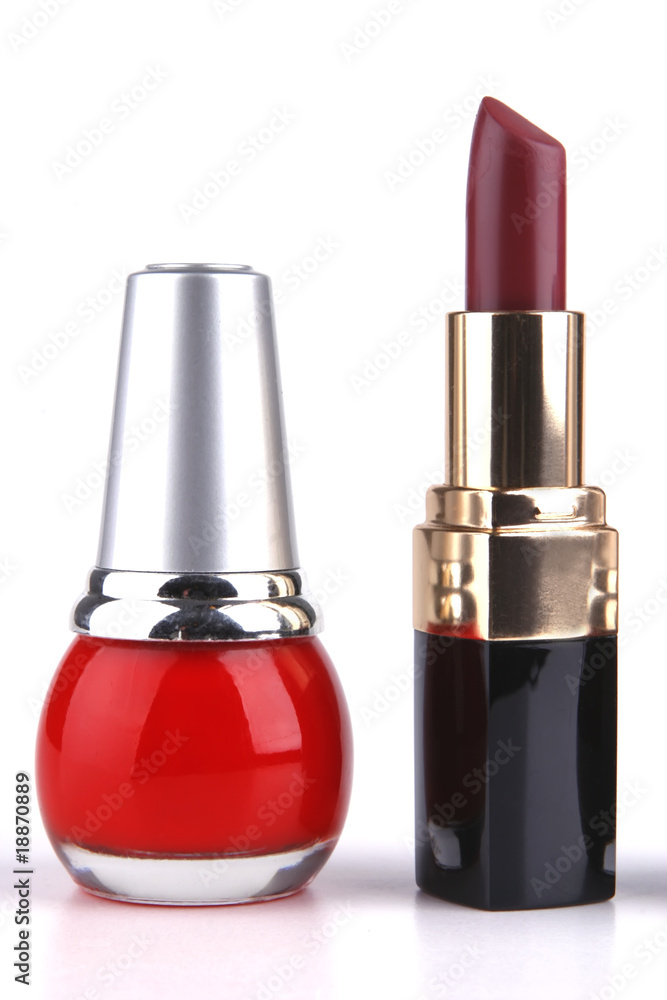 new nails polish and lipstick