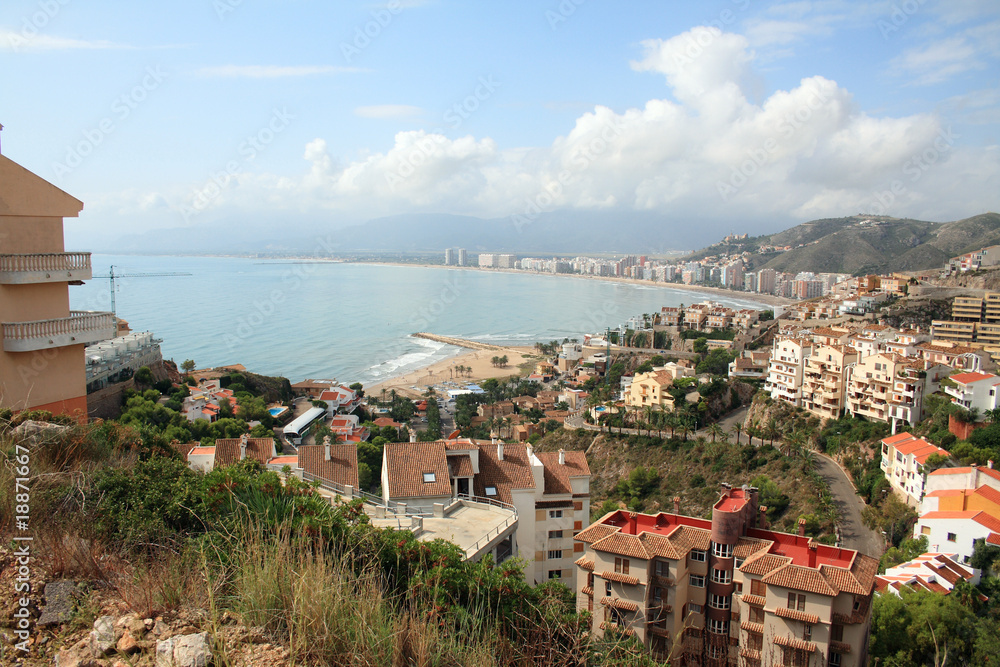 Naklejka premium Bahía de Cullera, Valencia, España