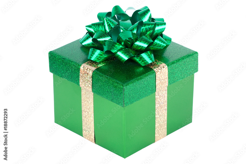 Obraz premium Christmas present isolated on white.