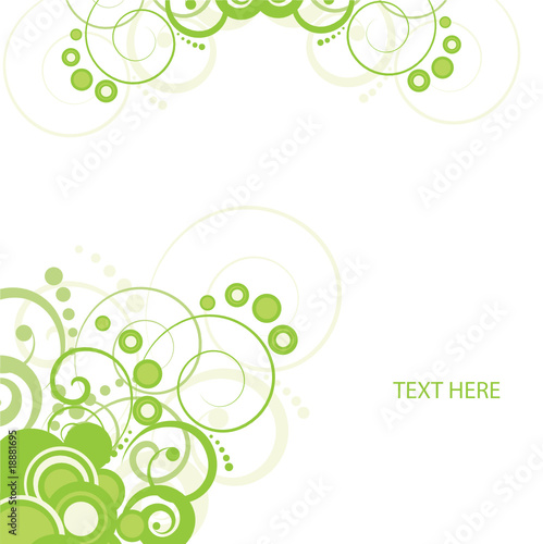 Abstract flowers background with place for your text