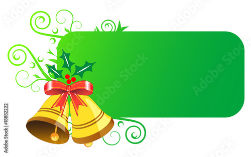 Bells and green banner