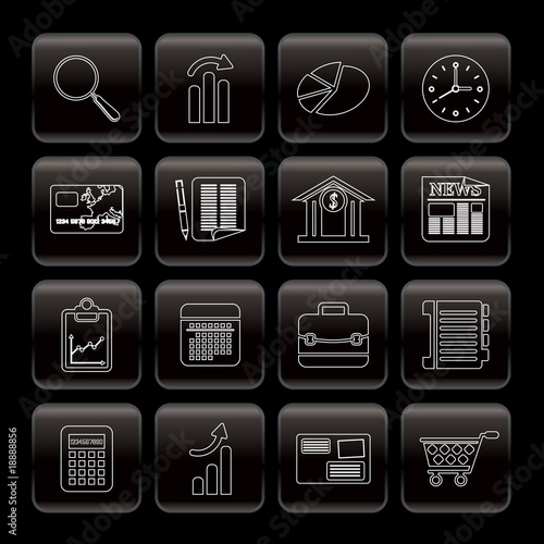 Line Business and Office  Internet Icons - Vector Icon Set 3