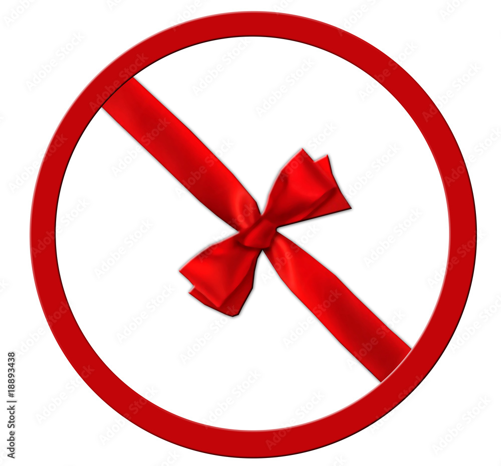 Obraz premium Eingeschränktes Schenkeverbot