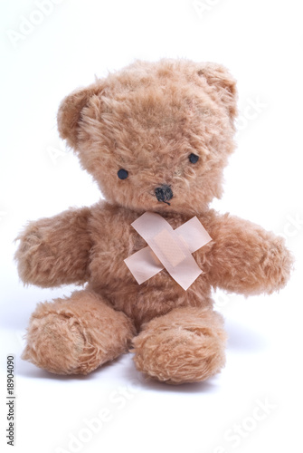 Teddy Bear with Injured Heart