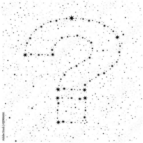 starry sky question mark