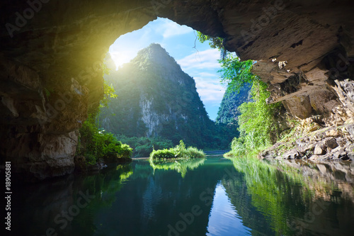 Canvas Print From the grotto