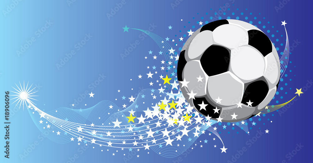 Naklejka premium Soccer background