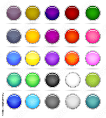 Free Download set of web circle button - GFXLoad