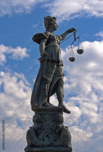 Statue of Lady Justice in Frankfurt, Germany