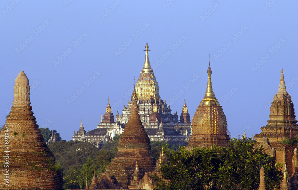 Tempel von Bagan in Myanmar/ Burma Tempel von Bagan in Myanmar/ Burma
