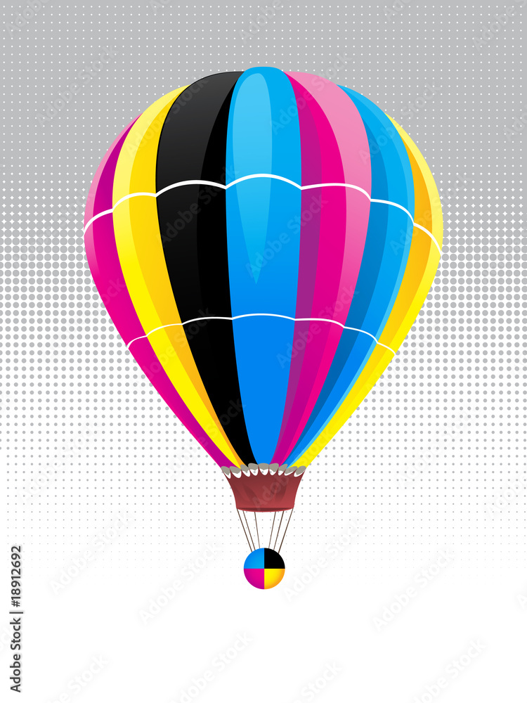 Fototapeta premium CMYK balloon