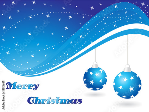 abstract background with hanging xmas ball