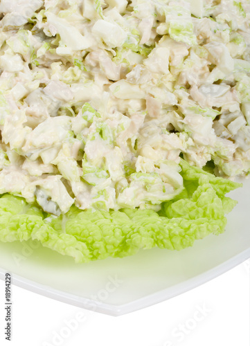 close-up chicken salad