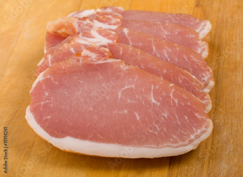 close-up fresh pork