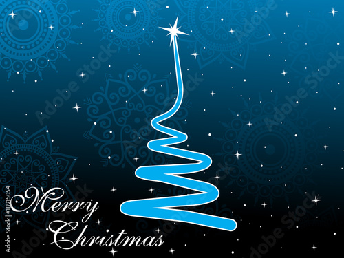 artwork background with xmas tree