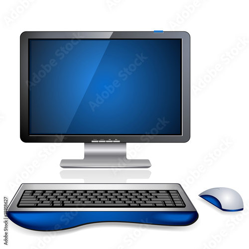 Realistic Computer Workstation
