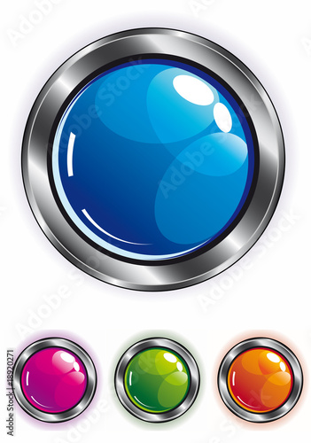 elegant shiny web button
