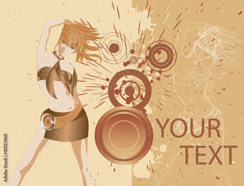 Party background. Template flyer for party