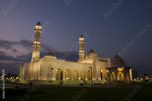 Mosque Sultan Qaboos in night, Salalah, Oman