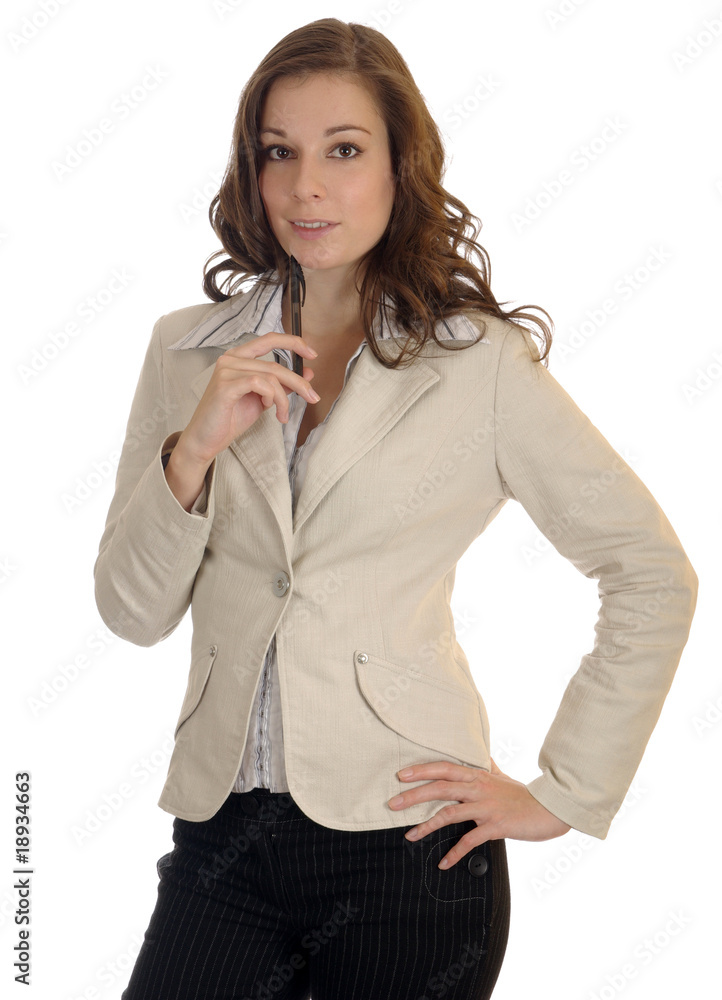 student, secretary or businesswoman with a pen student, secretary or businesswoman with a pen