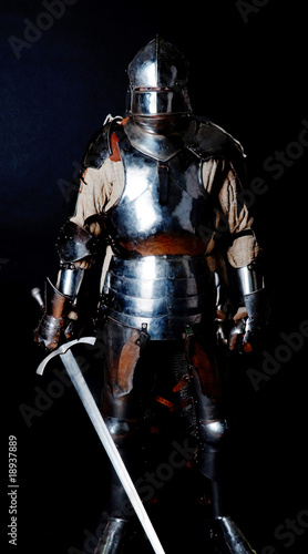 Knight in heavy armour