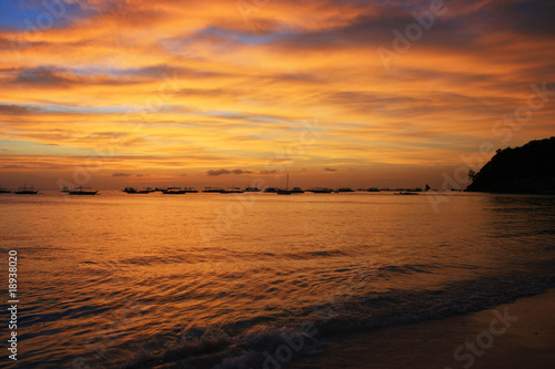 sunset on Boracay